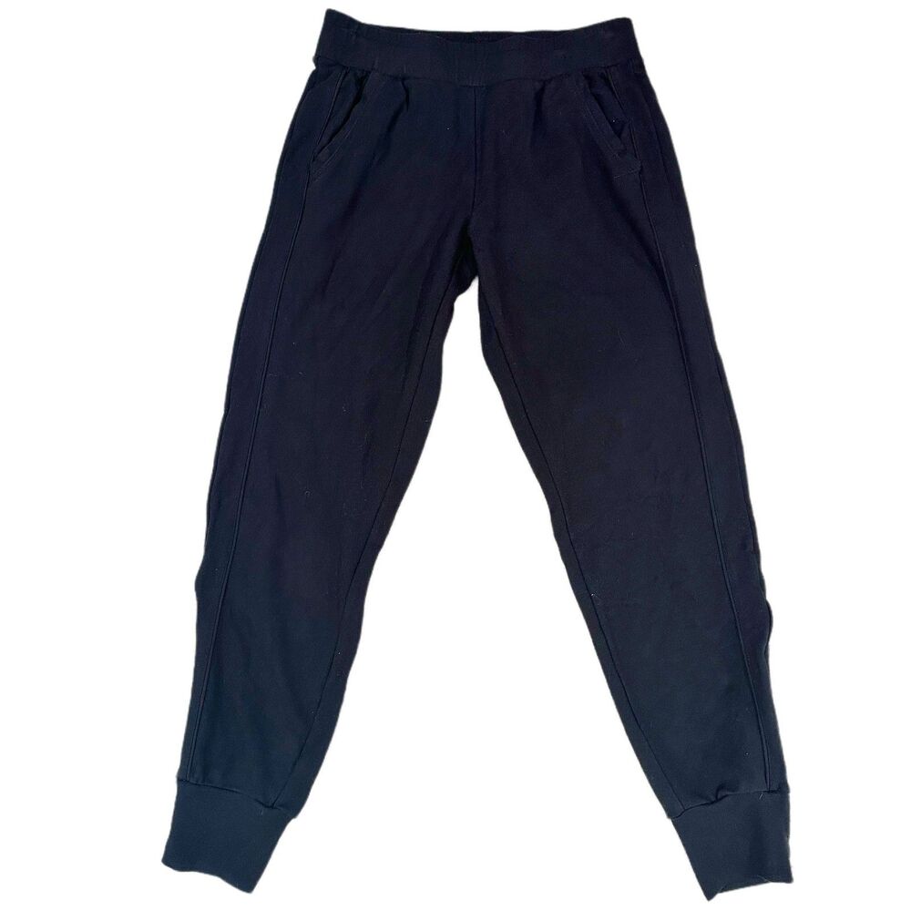 Fabletics Black Ankle Zip Joggers Women's Size Small